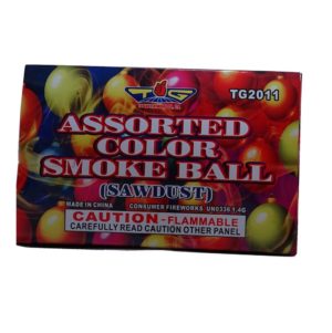 assorted color smoke balls firework