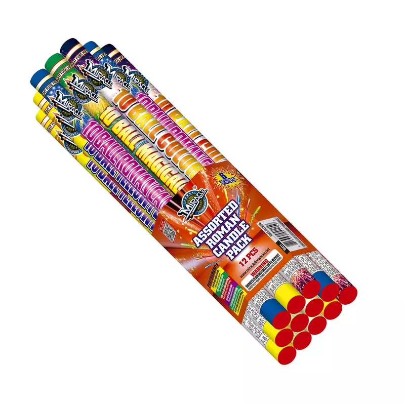 assorted roman candle pack miracle firework