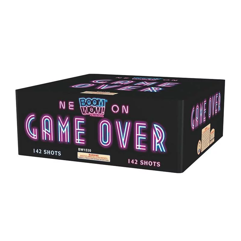 game over 500 gram cake boomwow firework