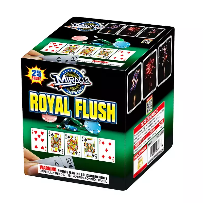 royal flush 200 gram cake miracle firework