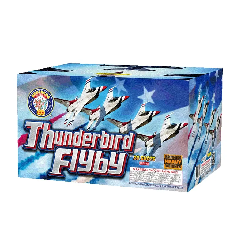 thunderbird flyby 500 gram cake brothers firework