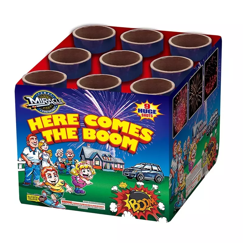 here comes the boom 500 gram cake miracle firework